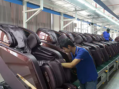 Produzione annua di 200.000 poltrone massaggianti, leader del mercato globale con la sua abilità manifatturiera